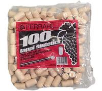 Ferrari Tappi Sintetici Eco Smussati Vini Fermi Confezione 100 Pezzi