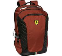 FERRARI - Zaino Scuola Porta Pc Unisex per Bambini e Ragazzi con Spallacci Regolabili, Due Scomparti per Tablet e Notebook con Chiusura ZIP - Ufficiale Big Scuderia Ferrari