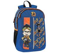 FERRARI - Zaino Scuola Ufficiale Ferrari, Zaino Bambini con Chiusura a Zip, Spallacci Regolabili e Imbottiti, Schienale Imbottito, 30x44Hx16 cm, Nero