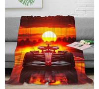 Ferrarii Racing Coperta Coccolosa 80x90inch(200x230cm) Coperta in Flanella The Setting Sun Formulaone Soffice Morbida E Calda Coperta Per Gamepad 3D Coperta Per Divano Per Adolescenti Adulti