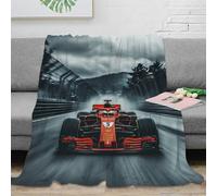Ferrarii Racing Coperta Vellutata in Pile 50x60inch(127x152cm), Morbida Formulaone Coperta Plaid Divano Coperta Per Letto in Microfibra Per Divano, Letto, Pile Personalizzato - Regalo Emozionale Unico