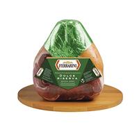 Ferrarini Prosciutto Crudo Stagionato Dolce Riserva Senza Osso, Crudo Stagionatura Min. 10 Mesi Pulito a Coltello, Forma Piatta, Peso Variabile, Per Gastronomie/Ristorazione, Pezzatura Tra 5,5 e 6,2Kg