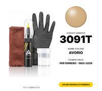 Ferrero 3091T Avorio Colore Abbinato Vernice Ritocco Completo Colore Auto