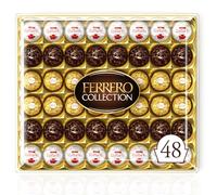 Ferrero Collection - 48 Specialità Assortite al Cioccolato, Racchiuse in una Elegante Scatola Natalizia, Idea Regalo Natale, Compleanno e Anniversario, Confezione da 518 gr