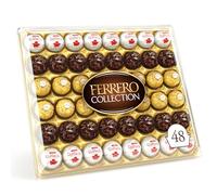 Ferrero Collection - 48 Specialità Assortite al Cioccolato, Racchiuse in una Elegante Scatola Natalizia, Idea Regalo Natale, Compleanno e Anniversario, Confezione da 518 gr