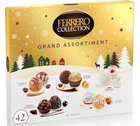 Ferrero Collection Grand Assortment, Scatola con 42 Specialità Assortite al Cioccolato Rocher, Rondnoir, Cappuccino, Manderly e per raffaello, Confezione da 431g