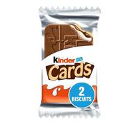 Kinder Cards, Biscotti Ripieni, 30 Pezzi da 25.6 Gr