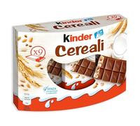Ferrero Kinder Cereali Tavoletta di Cereali Ricoperta di Cioccolato al Latte 9 Monoporzioni 211,5g