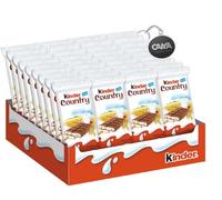 Ferrero Kinder Cereali Tavoletta di Cereali Ricoperta di Cioccolato al Latte Box 40x23,5g con Portachiavi CAIYA®