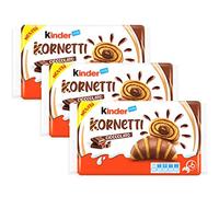 Ferrero, Kinder Kornetti - Cornetti Croissant Ripieni al Cioccolato 3 x 252 g - Novita