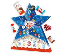 Ferrero, Kinder Stella Calendario dell'Avvento 2022 con Kinder Cereali, Mini Cioccolato e Bueno, SchokoBons e Love Mini, 149 g con Portachiavi CAIYA