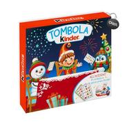 Ferrero Kinder Tombola con Cartelle da gioco, Kinder Sorpresa, Cereali, Cioccolato, Cioccolato Mini e Mini Eggs 205g con Portachiavi CAIYA®