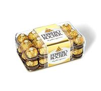 Ferrero Rocher 30 Pezzi The Golden Experience - 375 g - Nocciola Tostata Avvolta da Cremoso Croccante di Wafer Ricoperto di Cioccolato e Nocciola - Inimitabile Incarto Dorato e Scatola Regalo Natale