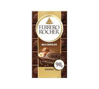 Ferrero Rocher - 8 Tavolette di Cioccolato al Latte con Morbido Ripieno e Granella di Nocciole, Senza Glutine, Confezione da 720 gr