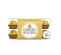 Ferrero Rocher, cioccolatini ripieni con granella di nocciola, confezione da 16 x 12,5gr