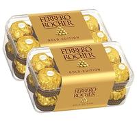 Ferrero Rocher T16 - (2 Confezioni da 16) - Scatola regalo trasparente - Totale 32 Praline
