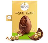 Ferrero Rocher - Uovo di Pasqua 2026 al Cioccolato al Latte con Granella di Nocciole, 6 Specialità Ferrero Rocher Incluse, Idea Regalo Pasqua, Confezione da 250 g