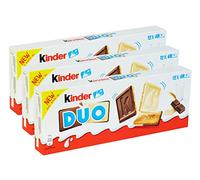 Ferrero Special - Kinder Duo Biscotto Ricoperto di Cioccolato a Latte e Bianco [3 Confezioni da 150 g] - Novita 2022