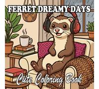 Ferret Coloring Book: Cute & Cozy Ferrets for Kids and Adults