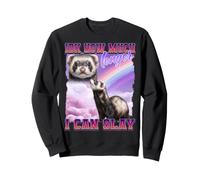 Ferret Funny Meme Cultura Internet Gen Z Sarcastico Felpa