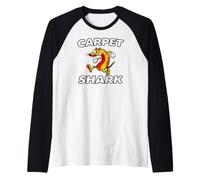 Ferret Owner Carpet Shark Retro Cartoon Weasel Maglia con Maniche Raglan