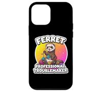 Ferret Professional Troublemaker Divertente Proprietario Amante Mamma Papà Custodia per iPhone 12 mini
