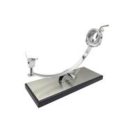 FERRETERIA LEPANTO Porta Prosciutto Professionale Girevole e Basculante, Supporto Porta Prosciutto con Base in DM e Lamiera di Acciaio Inox Modello Serrano (Senza Set di Taglio)
