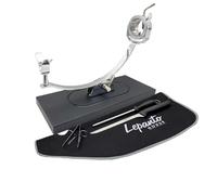 FERRETERIA LEPANTO Prosciutto professionale girevole e basculante, supporto prosciutto con base in fibra nera modello Serrano (set archi nero)