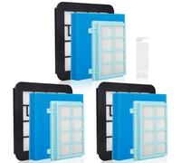 FERRGIA 3 Pezzi Filtri di Ricambio per Philips Power Pro Compact Cyclone 5 Filtri Active Series, per Philips FC8010/02,FC9332/09,FC9329,FC9555,FC9333,FC9330,Lavabile Kit Filtro