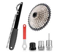 FERRGIA Estrattore Pedivella Bici,Kit Di 5 Attrezzi per La Rimozione Catena Bicicletta,Catena Freewheel Removal Tool,Universale Strumento di Rimozione della Cassetta per Catene 7,8,9,10,11 Velocità