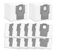 FERRGIA Set di 12 Sacchetti Aspirapolvere per Roborock S8+ S8 Pro Ultra S7 MaxV Ultra S7 Pro Ultra Q7+ Q7 Max+ Q8 Max+ Q5+ G10s Pro G20s Sacchetto Della Stazione di Aspirazione Della base Pulita