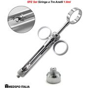 Ferri Chirurgici Siringa per Aspirazione Manuale Anestesia a 3 Anelli 1,8ml CE