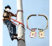 Ferri da arrampicata regolabili per alberi - fibbia di sicurezza per elettricisti, operatori della cura degli alberi, principianti e cacciatori - Attrezzatura essenziale per arrampicata