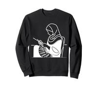 Ferri da Maglia Arte Lineare Disegno Felpa