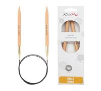 KnitPro Ferri da Maglia 100 cm x 10 mm-Basix Fisso Birch