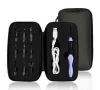 Ferri da Maglia uncinetto,LED di Ricarica USB Glow Set di Uncinetti,9 Testine Intercambiabili Illuminare Maglieria Aghi Accessori per Utensili da Cucire,per Principianti e Professionisti(2.5-6.5mm)