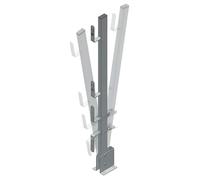 FERRI GROUP Parapetto per Bordi Orizzontali e Verticali, Made in Italy - Sicurezza in Altezza per Cantieri e Lavori Edili - Parapetto Provvisorio Contro Cadute in Cantieri, Scale, Balconi, Terrazzi