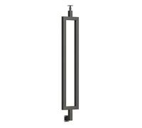 Ferri per scale, Montanti for ringhiere delle scale, montanti for balaustre in metallo(Black,95cm/37.40in)