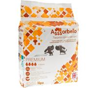 Ferribiella 1 CONF. 40 x 60 cm 15 pz Tappetini Igienici Premium per Animali Domestici con Strisce Adesive