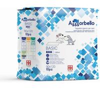 Ferribiella 1 CONF. 90 x 120 cm 10 pz Tappetini Igienici per Animali Assorbello BASIC