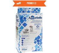 Ferribiella 3 CONF. 60 x 90 cm 100 pz Tappetini Igienici per Animali Assorbello BASIC