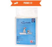 Ferribiella 8 CONF. 60 x 90 cm 10 pz Tappetini Igienici per Animali Assorbello BASIC