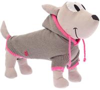 Ferribiella Maglioncino per Cani Scintilla con Cappuccio Grigio 20 cm