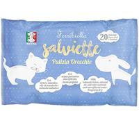 Ferribiella Salviette Detergenti Orecchie per Cani e Gatti 20 Pezzi