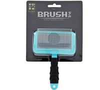 Spazzola cardatore con punte ricoperte e manico ergonomico per cani e gatti Ferr