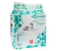 Ferribiella Tappetini con Ultra Assorbenti Cani con Clorexidina Antibatterico Disinfettante 60 x 60 cm 50 Pezzi per Cane a Gatto