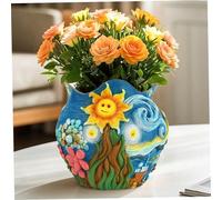 Ferricult Vasi da fiori per piante da interno, fioriera in resina adorabile stampata a mano da 6, 3 pollici, vaso per piante di cactus colorato per cactus da interno ed esterno, grasse, di serpent