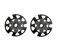 Ferrino, copia rotelle ricambio per bastoncini da trekking, diametro 10 cm, nero