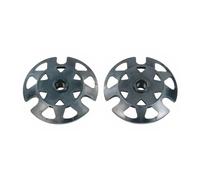 Ferrino, copia rotelle ricambio per bastoncini da trekking, diametro 10 cm, nero