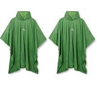 Ferrino, Poncho Junior, Mantella, Unisex, Verde, M (Confezione da 2)